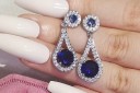 Ladies' Earrings with Zircons G343 3