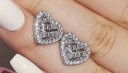 Ladies' Earrings with Zircons G343 34