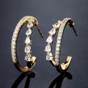 Ladies' Earrings with Zircons G362 2