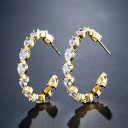 Ladies' Earrings with Zircons G362 8