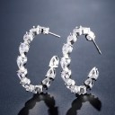 Ladies' Earrings with Zircons G362 10