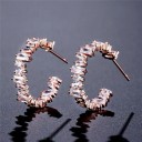 Ladies' Earrings with Zircons G362 1