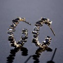 Ladies' Earrings with Zircons G362 16