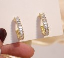 Ladies' Earrings with Zircons G362 17