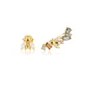 Ladies' Earrings with Zircons G630 8