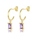 Ladies' Earrings with Zircons G641 59