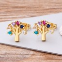 Ladies' Earrings with Zircons J452 2