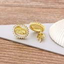 Ladies' Earrings with Zircons J452 5