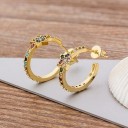 Ladies' Earrings with Zircons J452 7