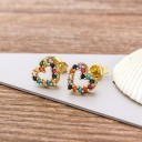 Ladies' Earrings with Zircons J452 13