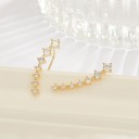 Ladies' Edge Earrings with Stones 2