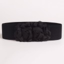 Ladies' Elastic Belt with Flower 2