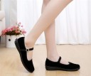 Ladies' Elegant Ballerinas with Buckle - Black 4