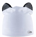 Ladies' Elegant Hat with Cat Ears Sparkling Stones on Ears Velvet Look Cotton Material Head Circumference 56 to 58 cm 1