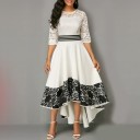 Ladies' Evening Dress with Lace 3