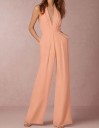 Ladies' Evening Jumpsuit with Exposed Back A2078 5