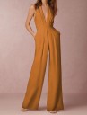 Ladies' Evening Jumpsuit with Exposed Back A2078 12