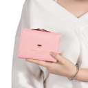 Ladies' Expandable Wallet 10–40.5 cm Heart Detail Clip Pocket Synthetic Leather and Polyvinyl Compact Design 5