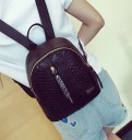 Ladies' Fashion Backpack with Embossed Pattern 14
