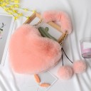 Ladies' Faux Fur Handbag M765 2