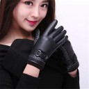 Ladies' Faux Leather Gloves 3