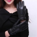 Ladies' Faux Leather Gloves 5