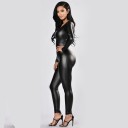 Ladies' Faux Leather Jumpsuit 3