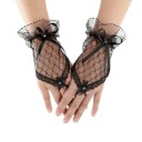 Ladies' Fingerless Gloves with Lace 2