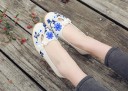 Ladies' Floral Ballerinas A604 13