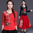 Ladies' Floral Long Sleeve T-Shirt 8