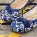 Ladies' Floral Print Ballerinas 12