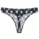 Ladies' Floral Print Thong 1
