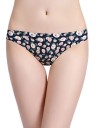 Ladies' Floral Print Thong 12