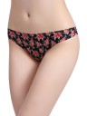 Ladies' Floral Print Thong 16