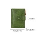 Ladies' Folding Wallet 13 x 9 x 3 cm Artificial Leather Large Capacity for Credit, Debit and Loyalty Cards Elegant Design 13