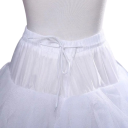Ladies' Four-Layer White Underskirt with Lining Length 100 cm Waist 100 cm Long Tulle Underskirt for Wedding and Formal Dresses 2
