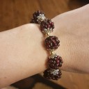 Ladies' Garnet Beaded Bracelet 6