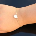 Ladies' Gold-Plated Bracelet - Heart 4