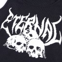 Ladies' Gothic Crop Top Black 3