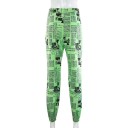 Ladies' Green Trousers with Prints 5