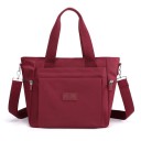 Ladies' Handbag for Hand or Shoulder Carry Nylon and Polyester Bag with Removable Strap Front Pocket Dimensions 30 x 27 x 16 cm 6