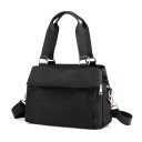 Ladies' Handbag for Hand or Shoulder Use Nylon and Polyester Bag with Several Zip Compartments and Removable Strap 30 x 23 x 12 cm 10