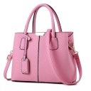 Ladies' Handbag in PU Leather Spacious Bag with Two Handles and Decorative Pendant Shoulder Strap with Buckle 31 x 24 x 13 cm 4