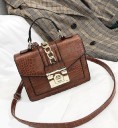 Ladies' Handbag with Crocodile Skin Pattern J141 6