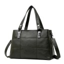 Ladies' Handbag with Long Shoulder Handles Handbag Made of Artificial Leather with Decorative Stitching and Metal Clasps Long Strap 36 x 4