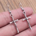 Ladies' Hanging Cross Earrings G467 20