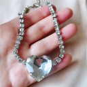 Ladies' Heart Choker Necklace D199 6
