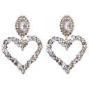 Ladies' Heart Drop Earrings G524 9