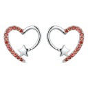 Ladies' Heart Earrings with Zirconia 12