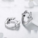 Ladies' Heart Hoop Earrings R128 6